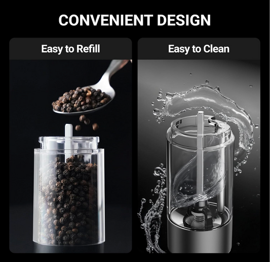 AutoSpice Salt & Pepper Grinder (2 Grinders)